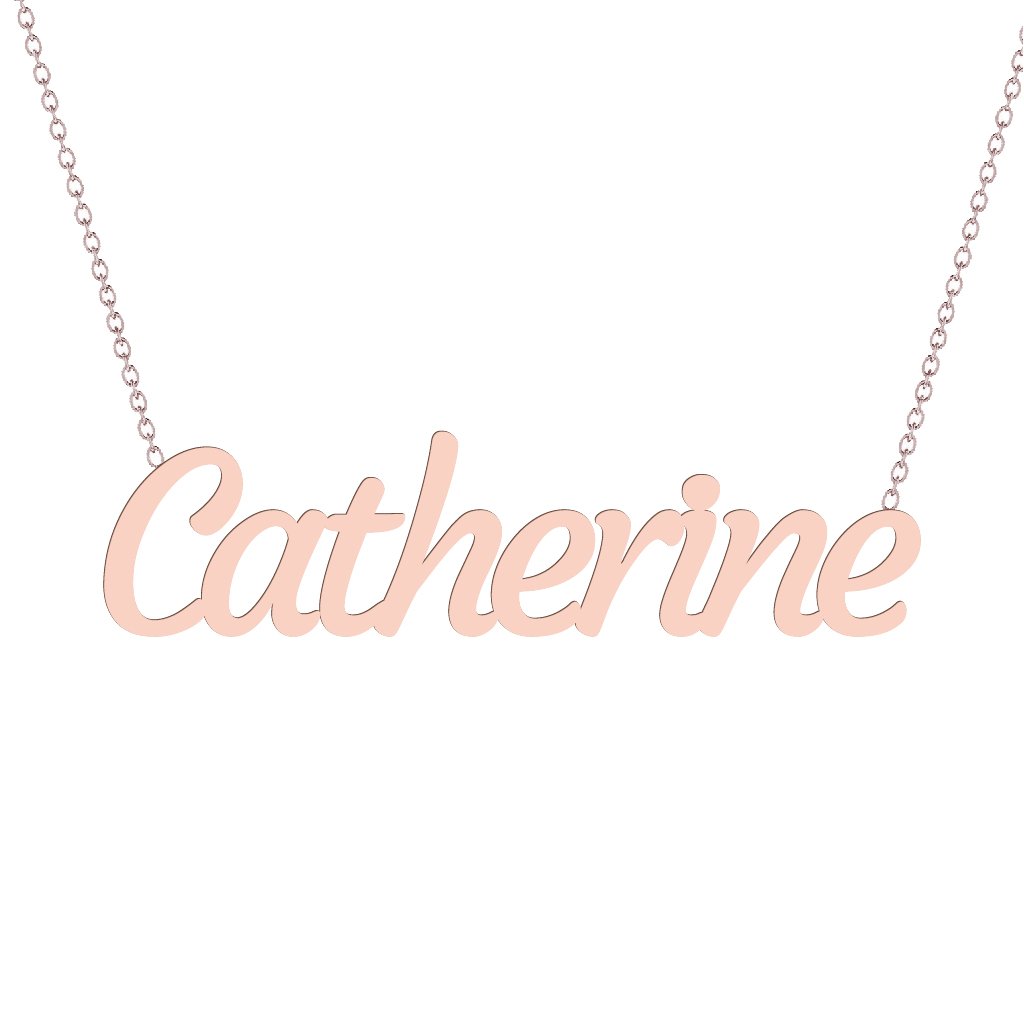 Gold Name Necklace - Catherine
