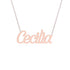 Gold Name Necklace - Cecilia