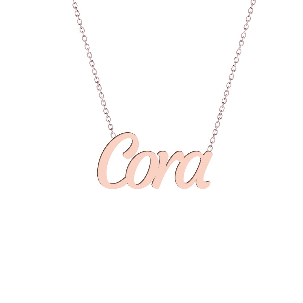 Gold Name Necklace - Cora