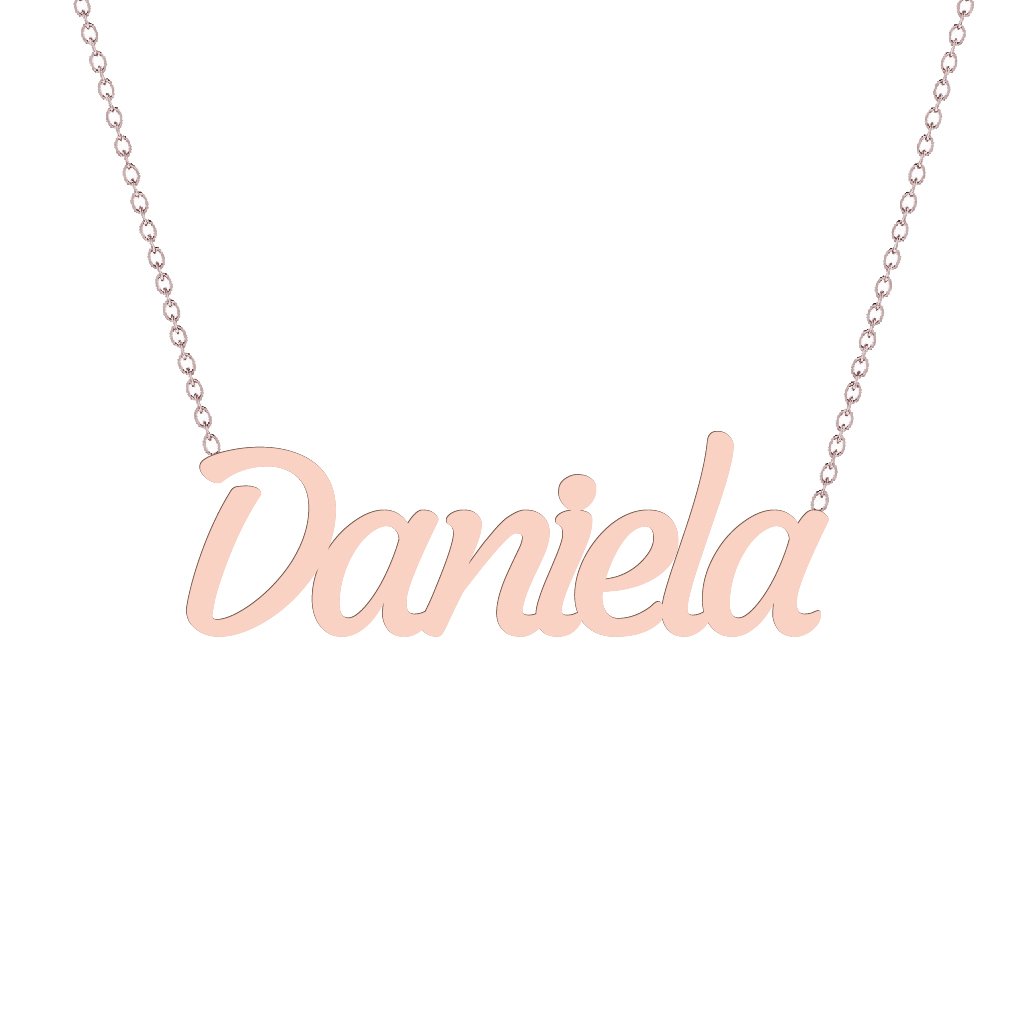 Gold Name Necklace - Daniela