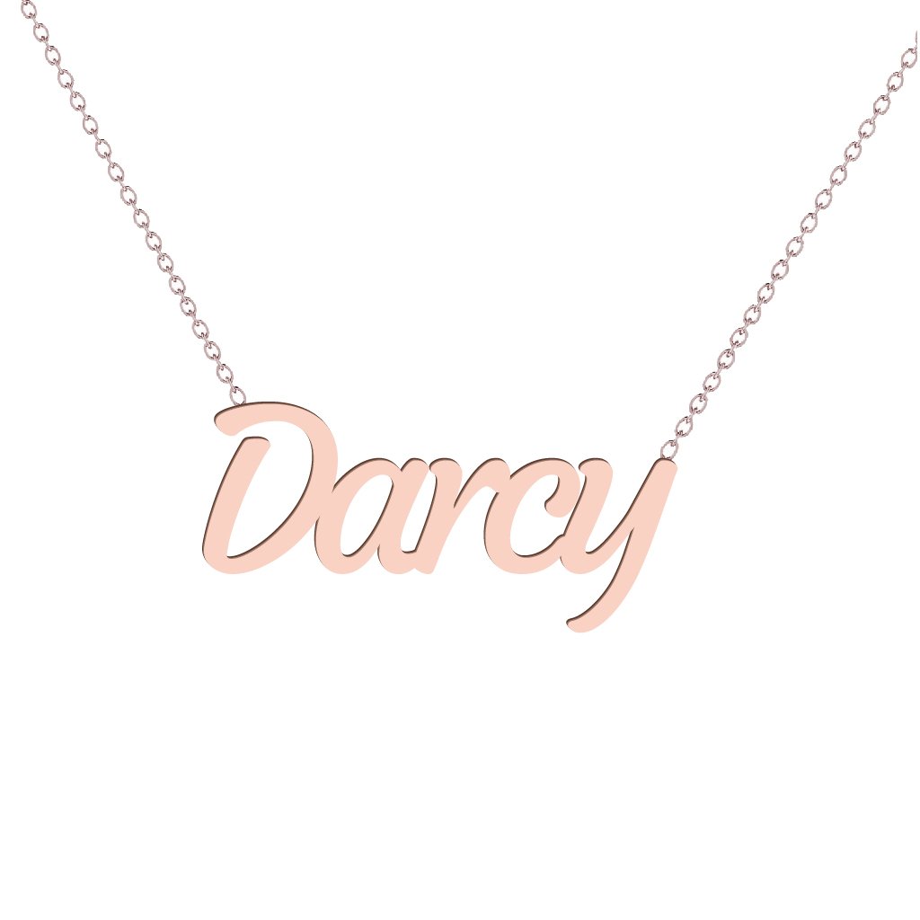 Gold Name Necklace - Darcy