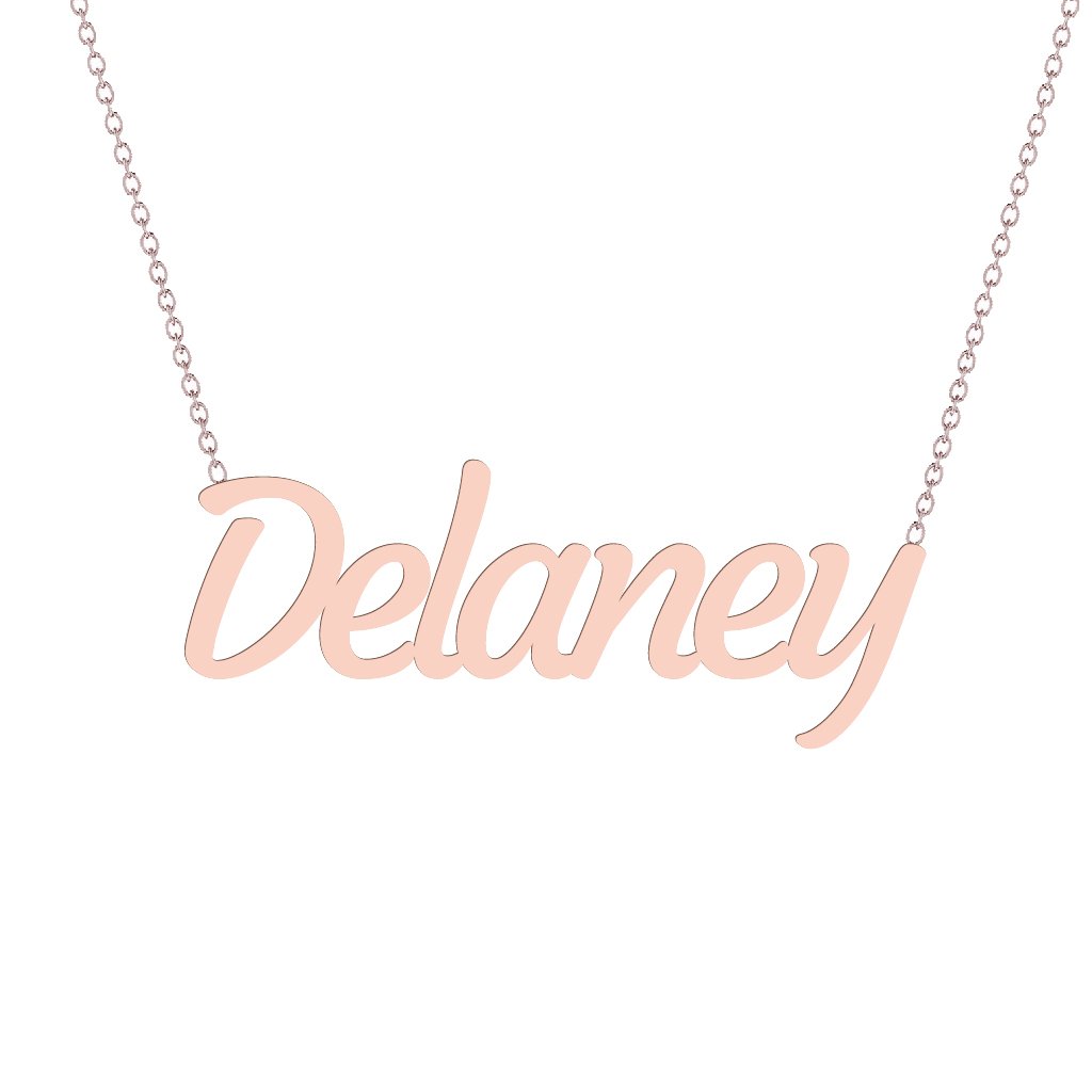 Gold Name Necklace - Delaney