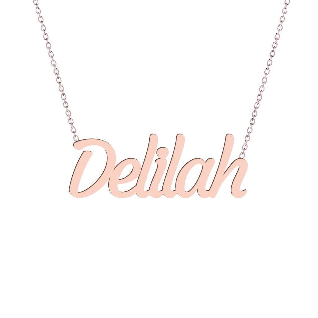 Gold Name Necklace - Delilah