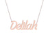 Gold Name Necklace - Delilah