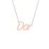 Gold Name Necklace - Dor