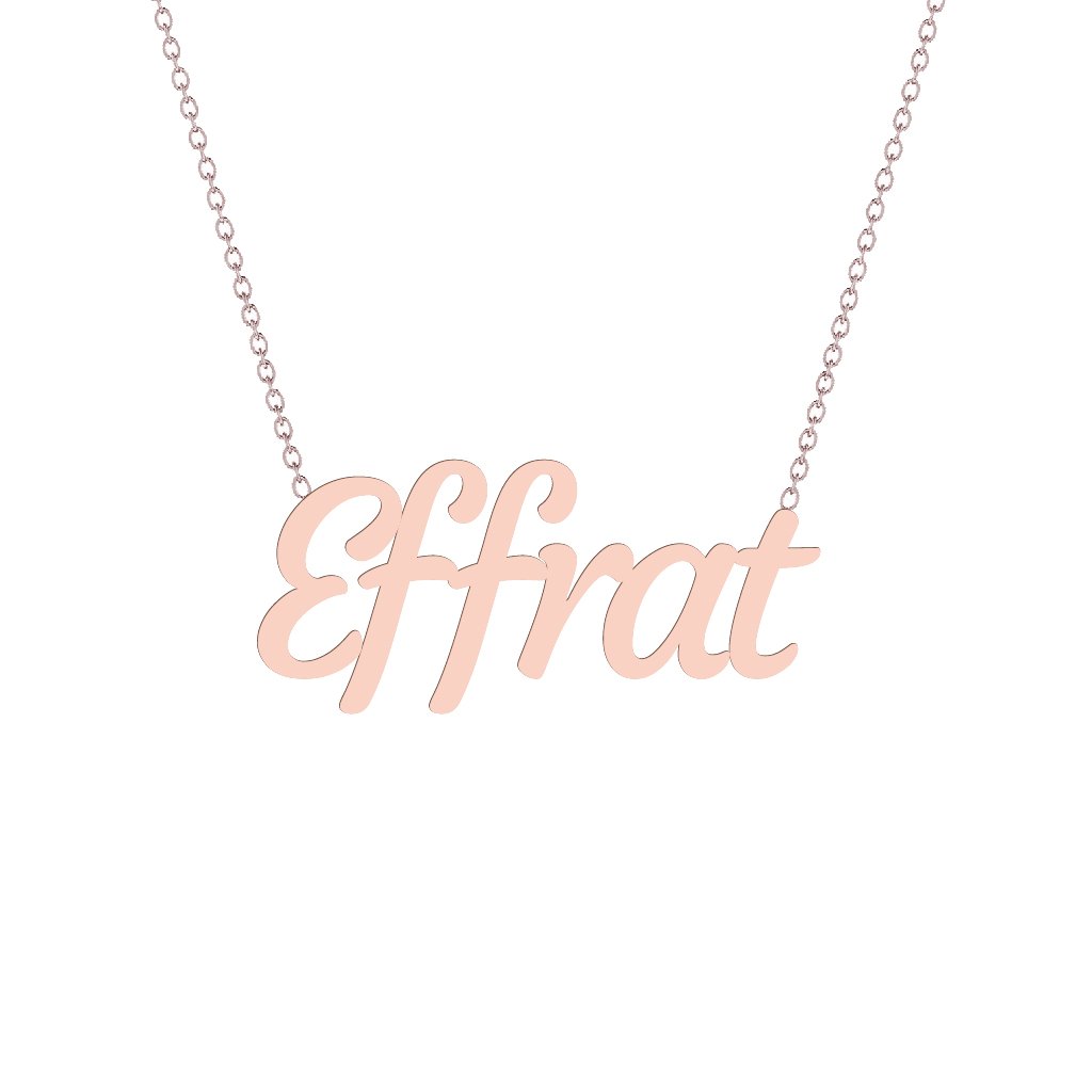 Gold Name Necklace - Effrat
