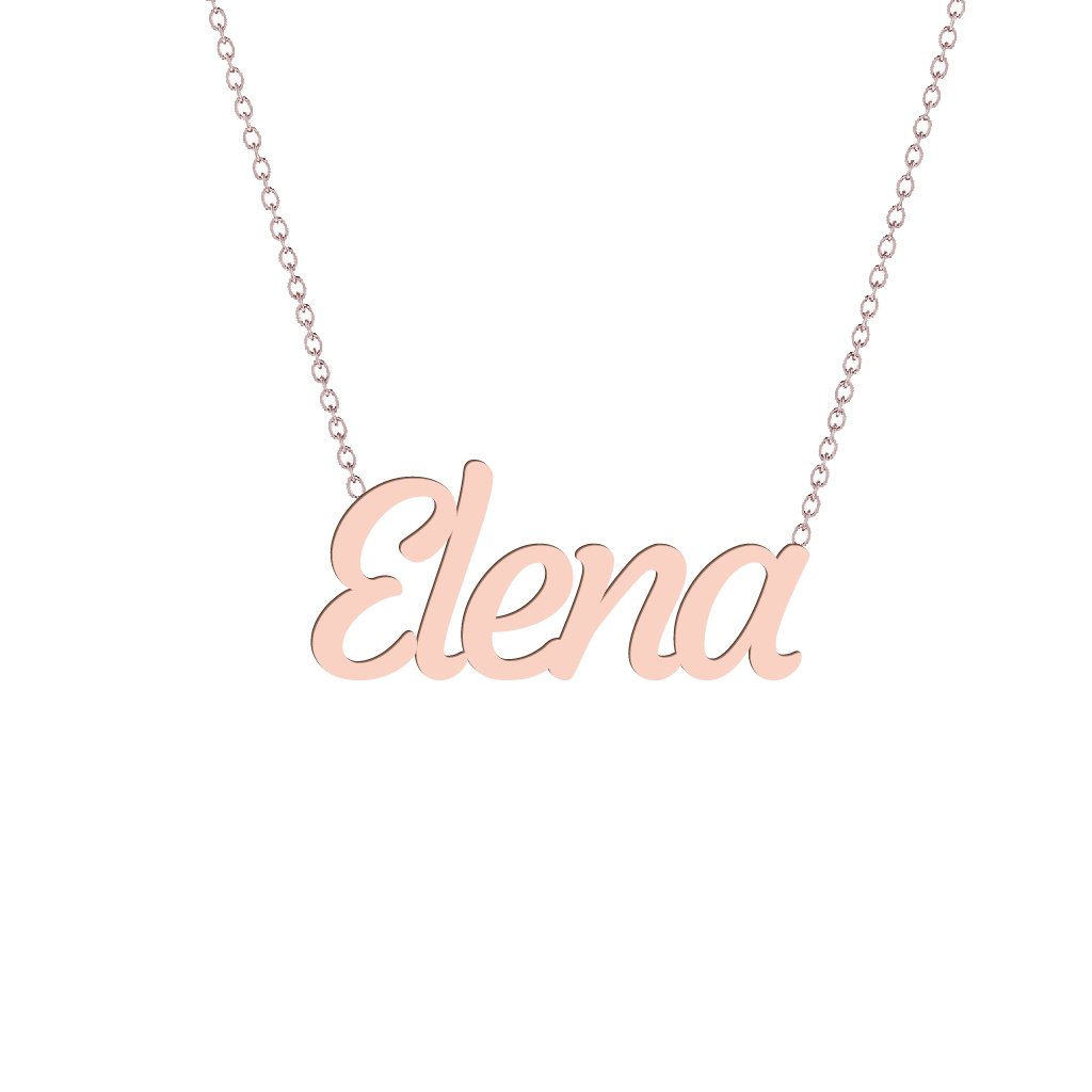 Gold Name Necklace - Elena