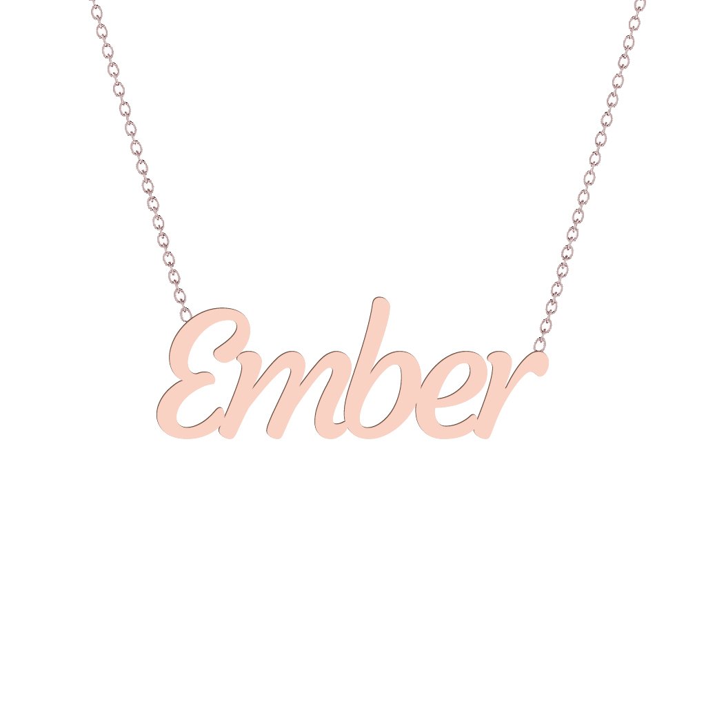 Gold Name Necklace - Ember