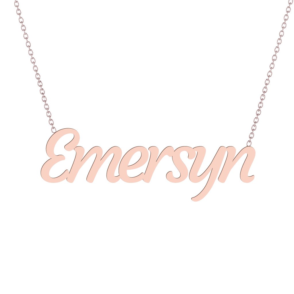 Gold Name Necklace - Emersyn