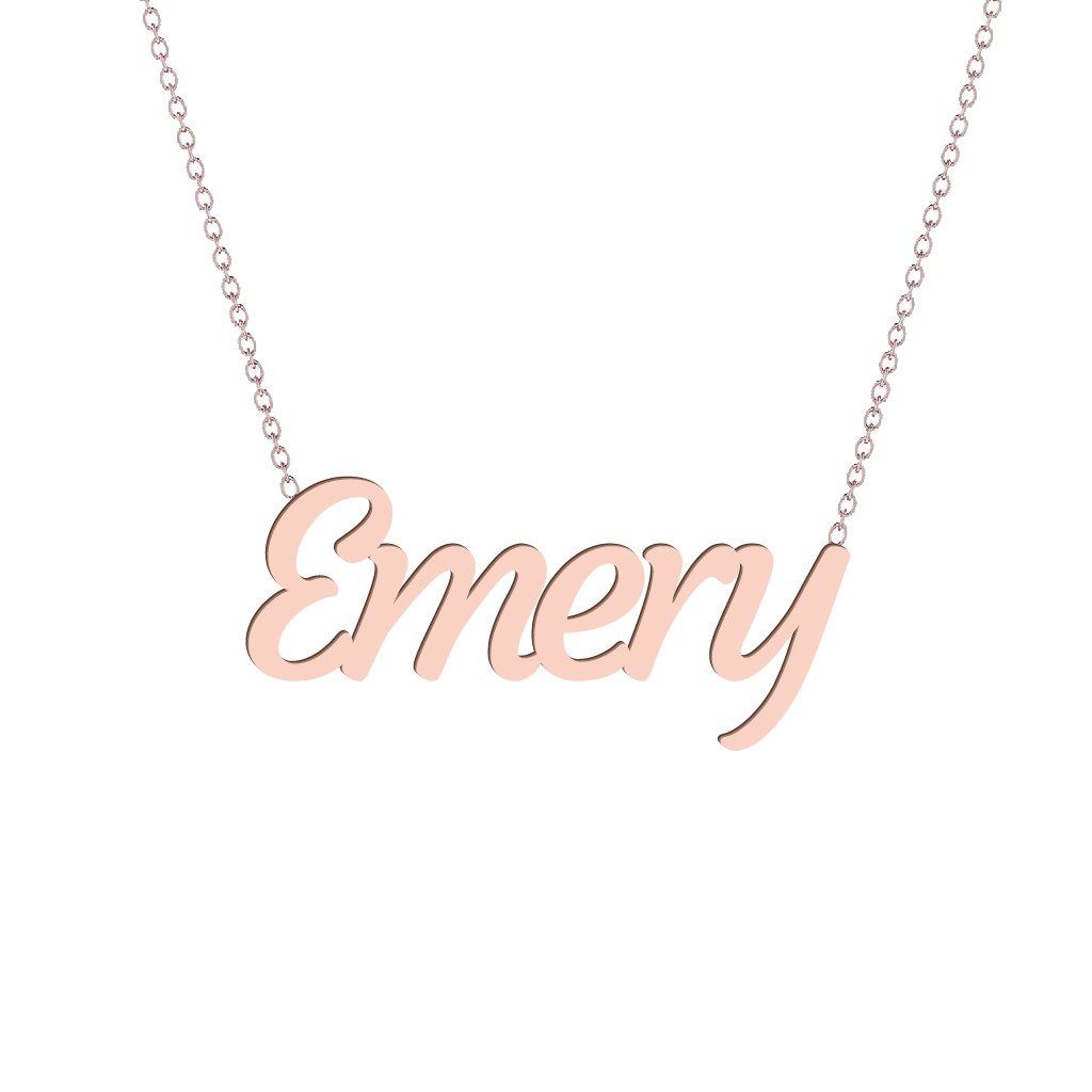 Gold Name Necklace - Emery