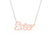 Gold Name Necklace - Ester