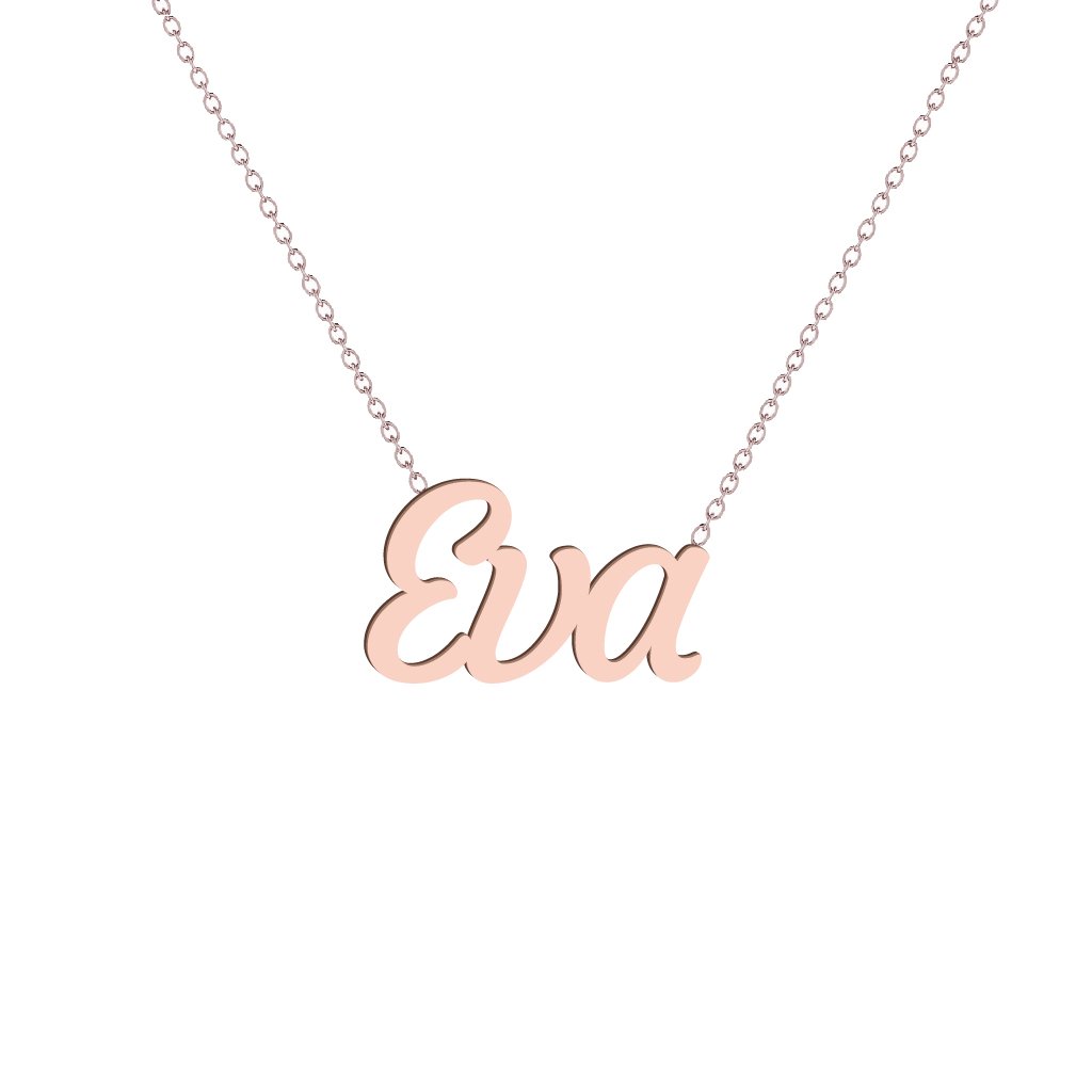 Gold Name Necklace - Eva