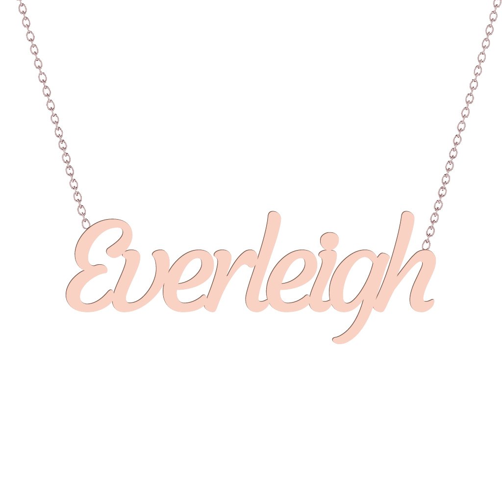 Gold Name Necklace - Everleigh