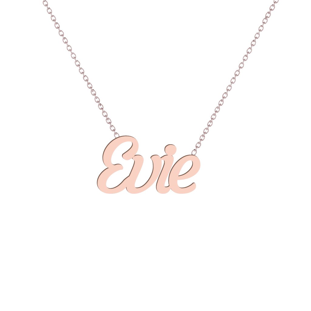Gold Name Necklace - Evie