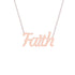 Gold Name Necklace - Faith