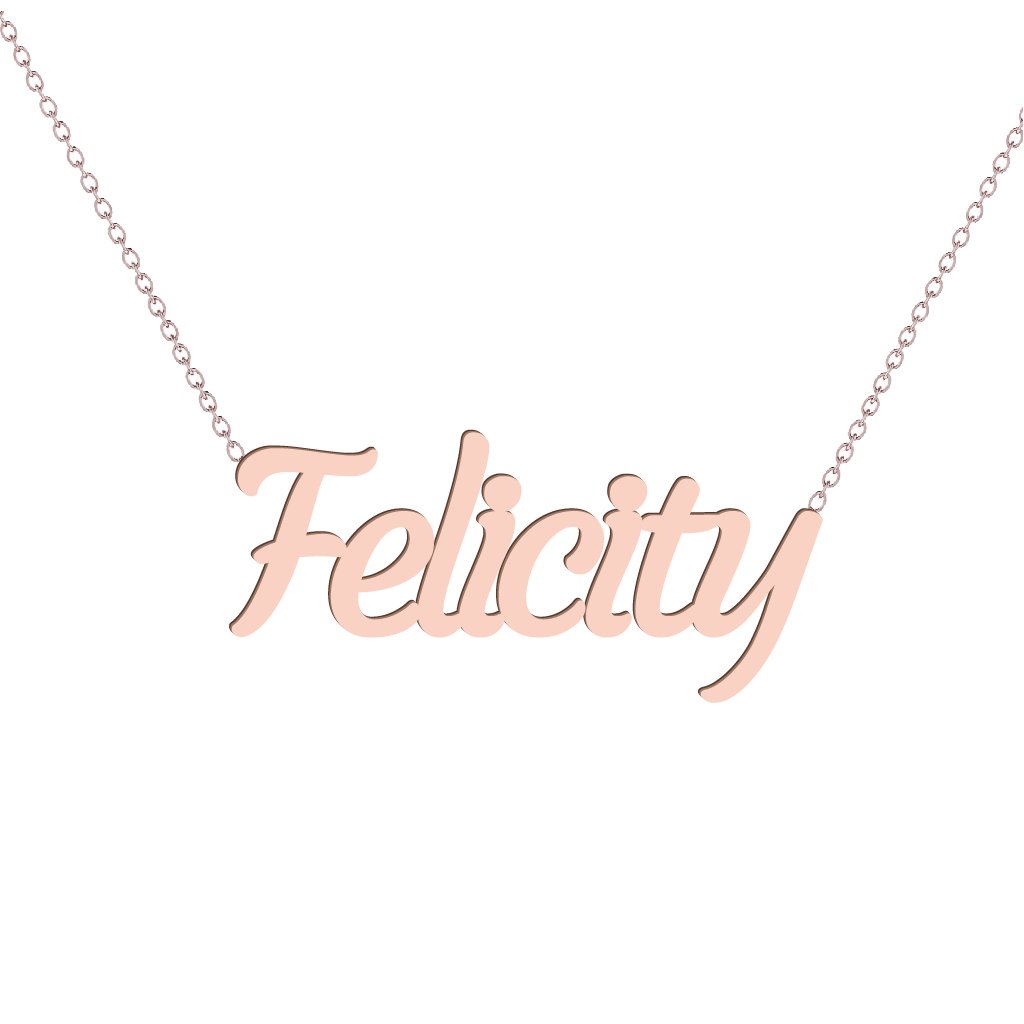 Gold Name Necklace - Felicity