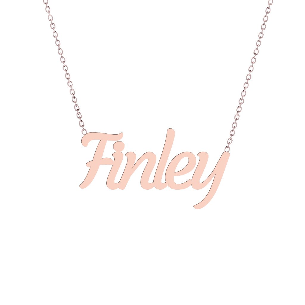 Gold Name Necklace - Finley