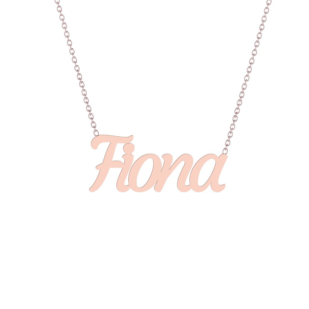 Gold Name Necklace - Fiona