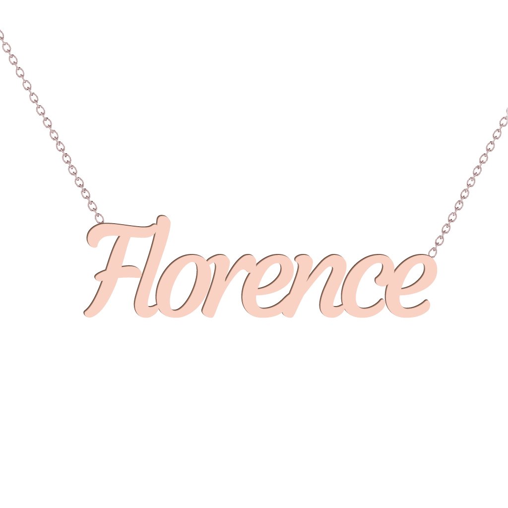 Gold Name Necklace - Florence