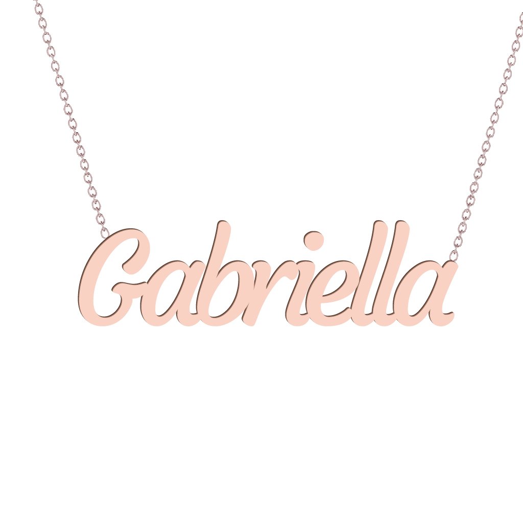 Gold Name Necklace - Gabriella