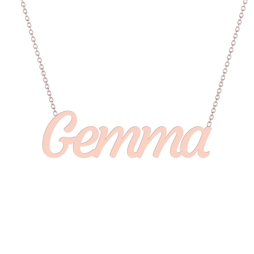 Gold Name Necklace - Gemma
