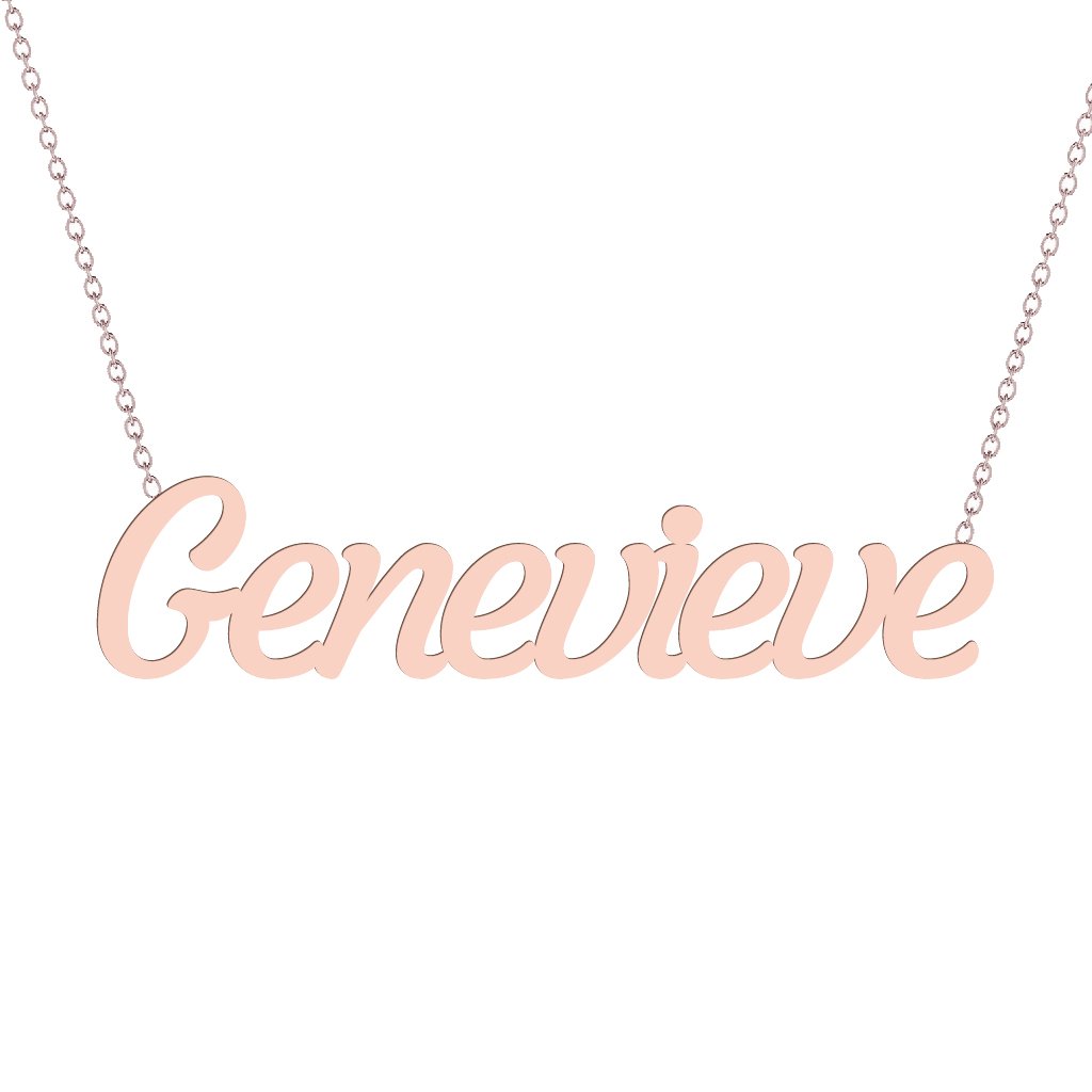 Gold Name Necklace - Genevieve