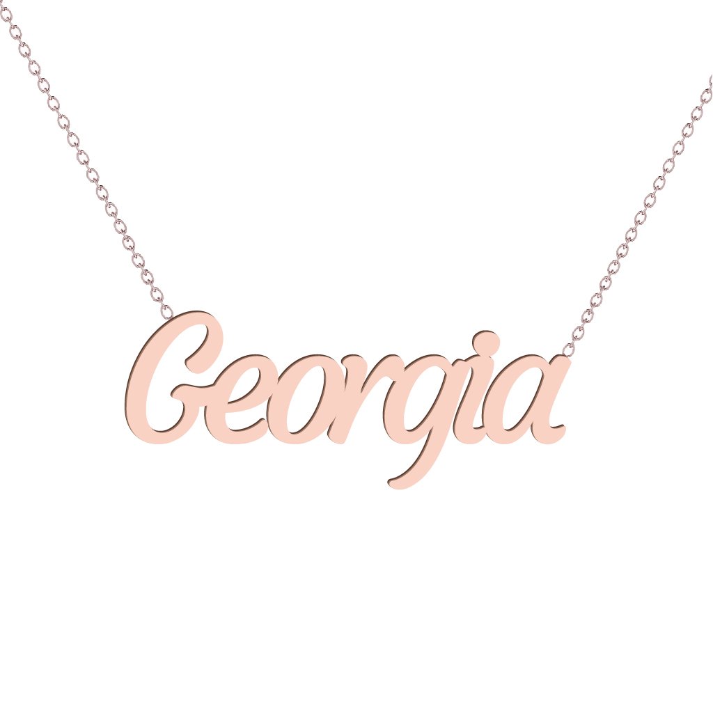 Gold Name Necklace - Georgia