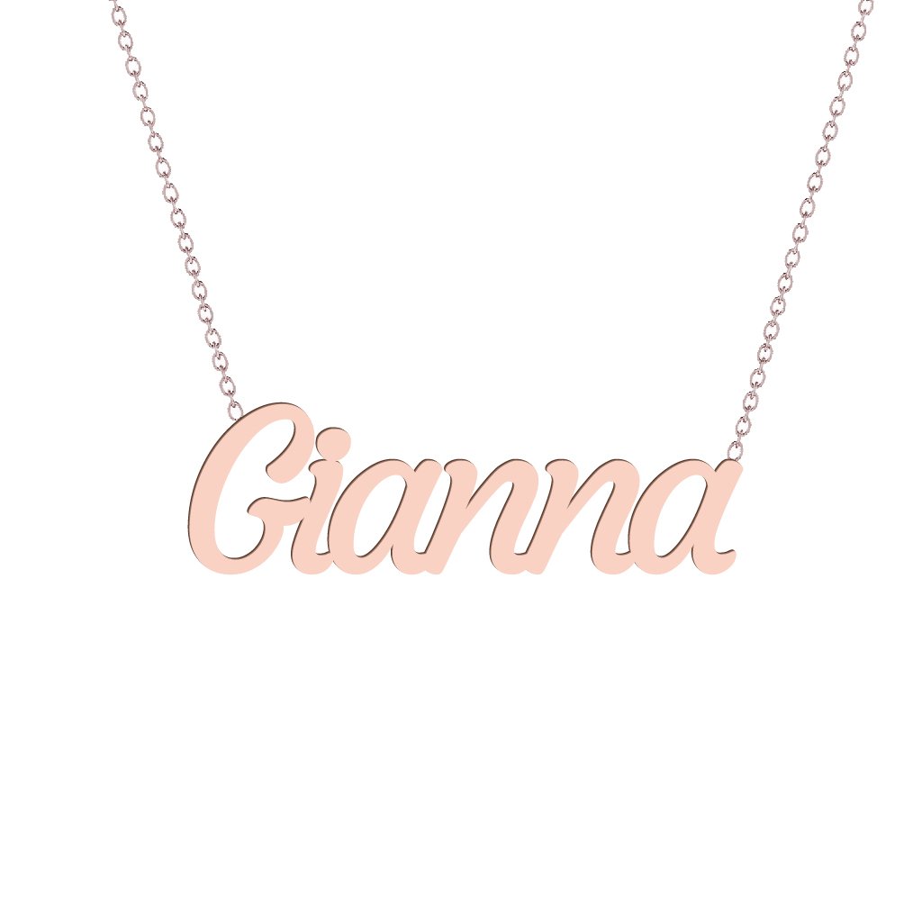 Gold Name Necklace - Gianna
