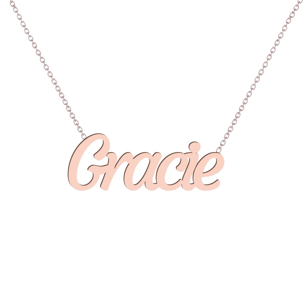 Gold Name Necklace - Gracie