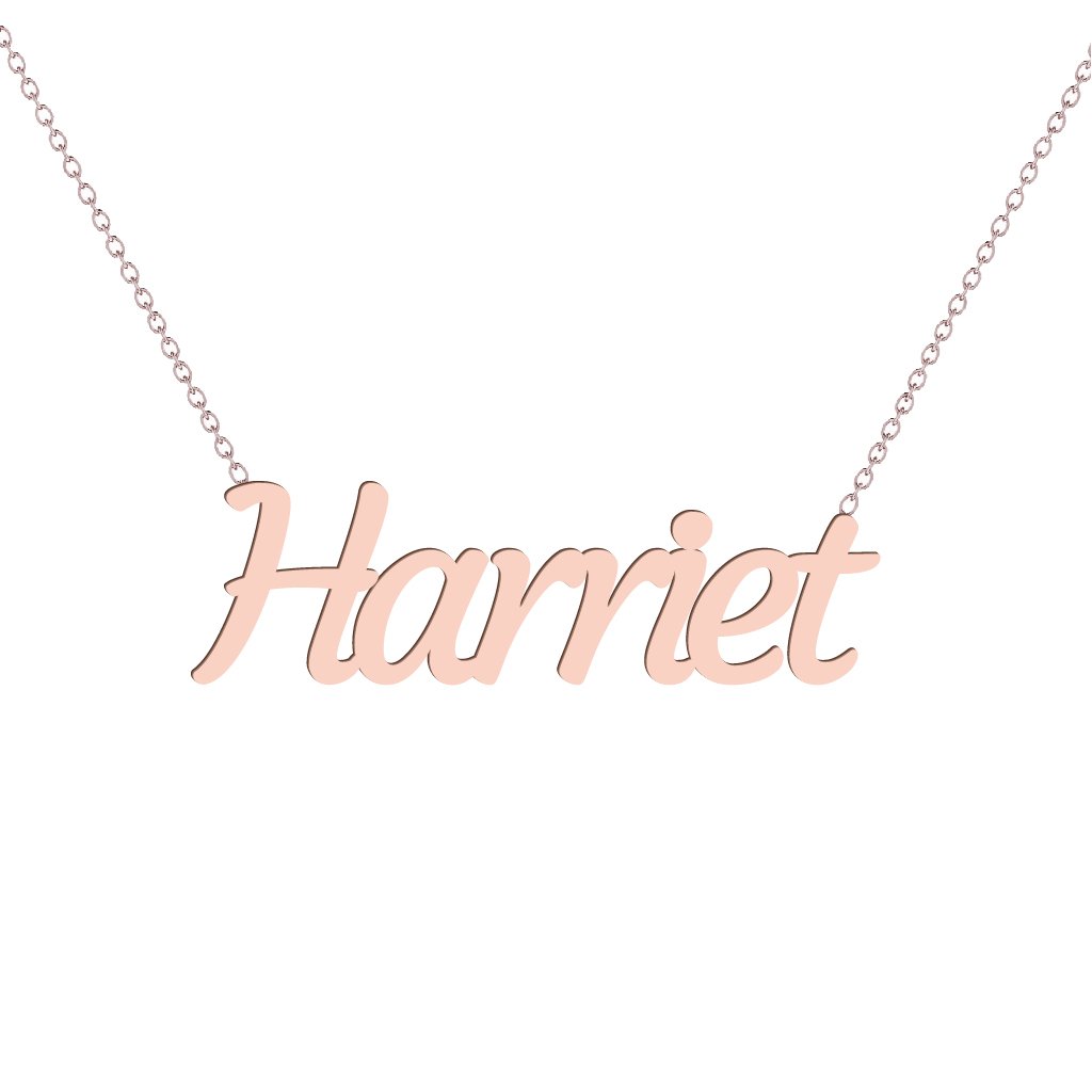 Gold Name Necklace - Harriet
