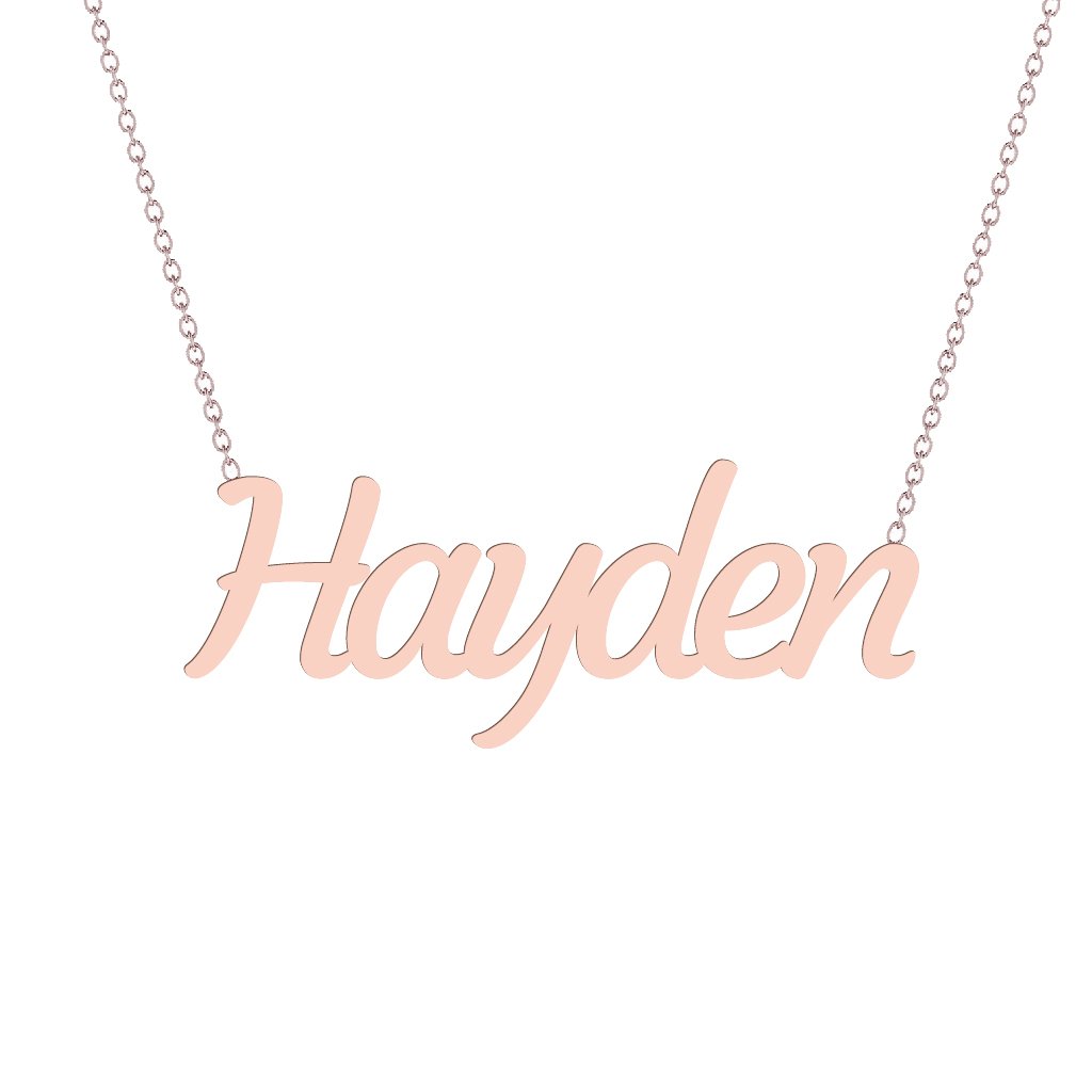 Gold Name Necklace - Hayden