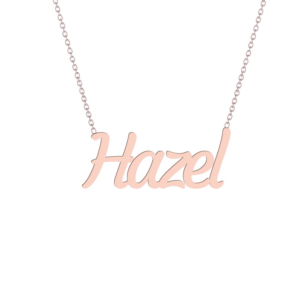 Gold Name Necklace - Hazel