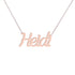 Gold Name Necklace - Heidi