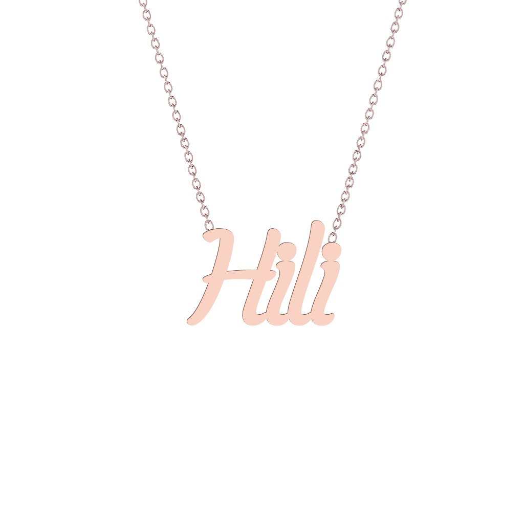 Gold Name Necklace - Hili