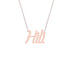 Gold Name Necklace - Hili