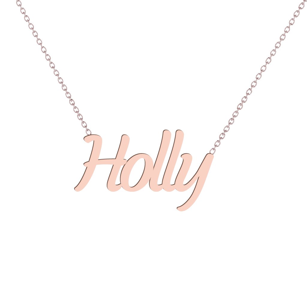 Gold Name Necklace - Holly