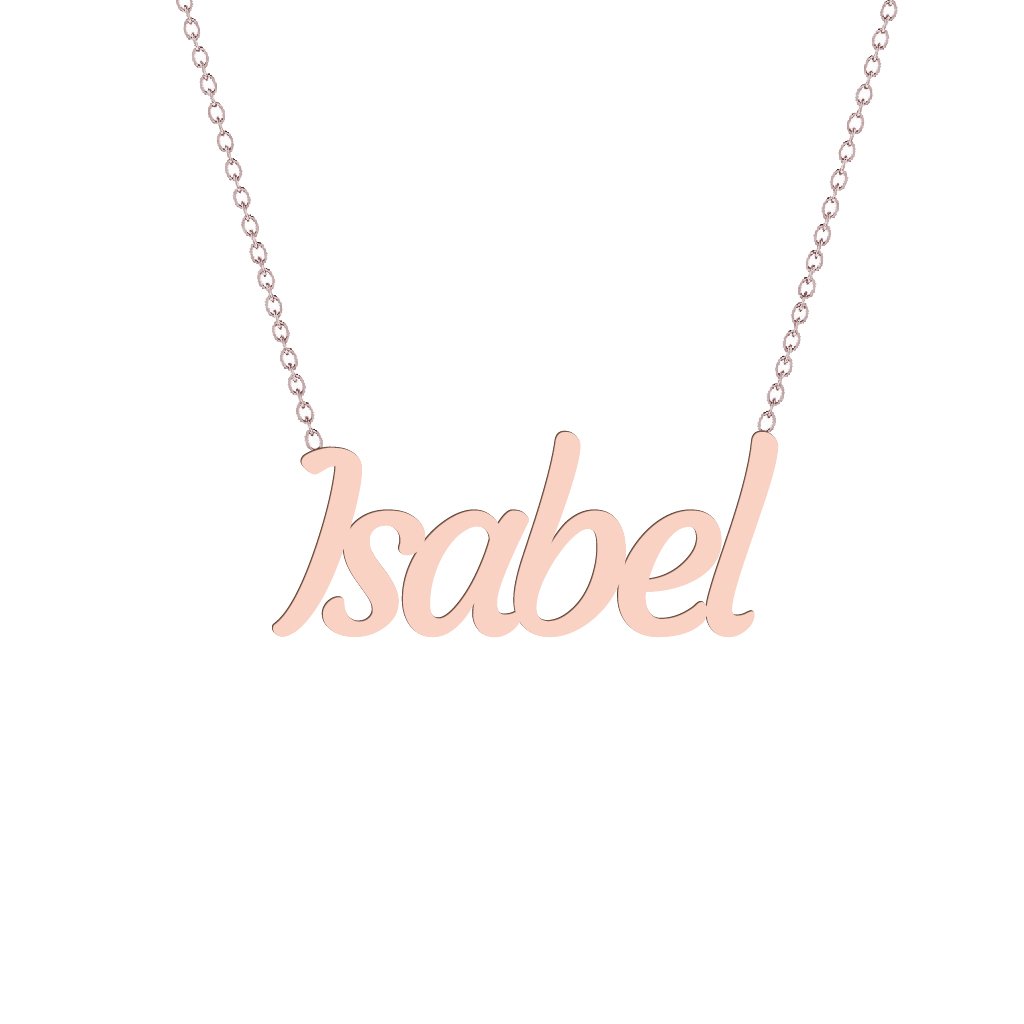 Gold Name Necklace - Isabel
