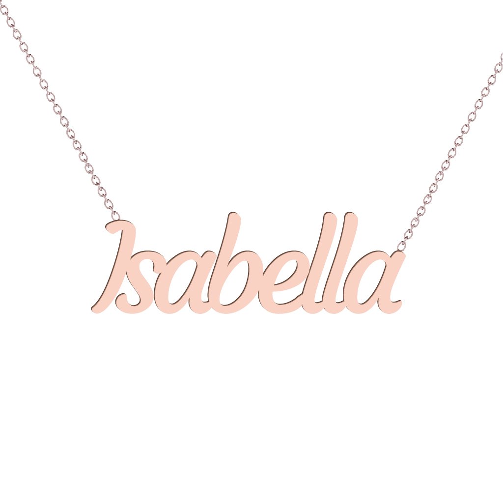 Gold Name Necklace - Isabella