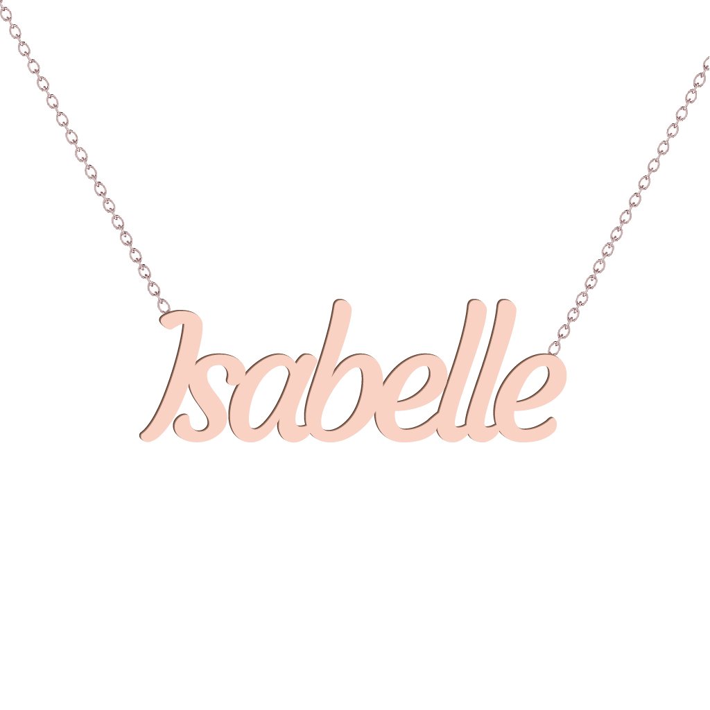 Gold Name Necklace - Isabelle