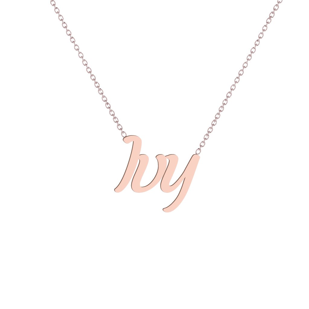 Gold Name Necklace - Ivy