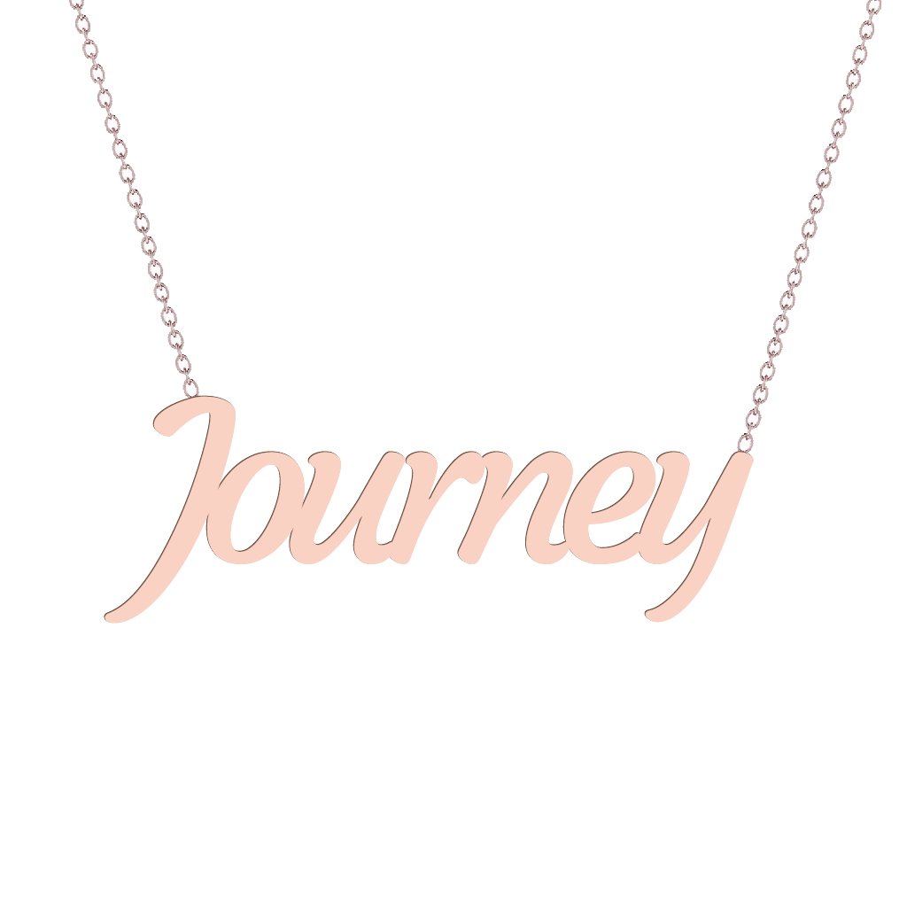 Gold Name Necklace - Journey