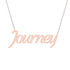Gold Name Necklace - Journey