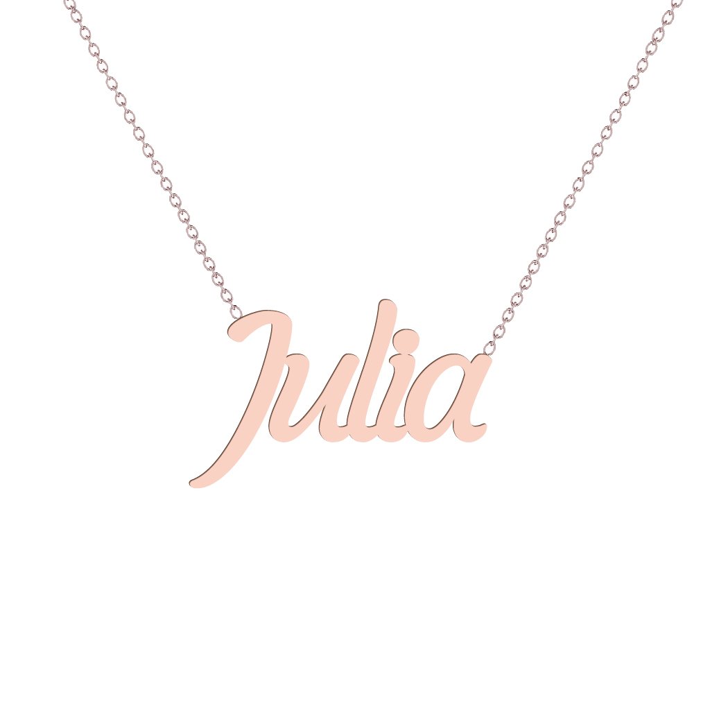 Gold Name Necklace - Julia