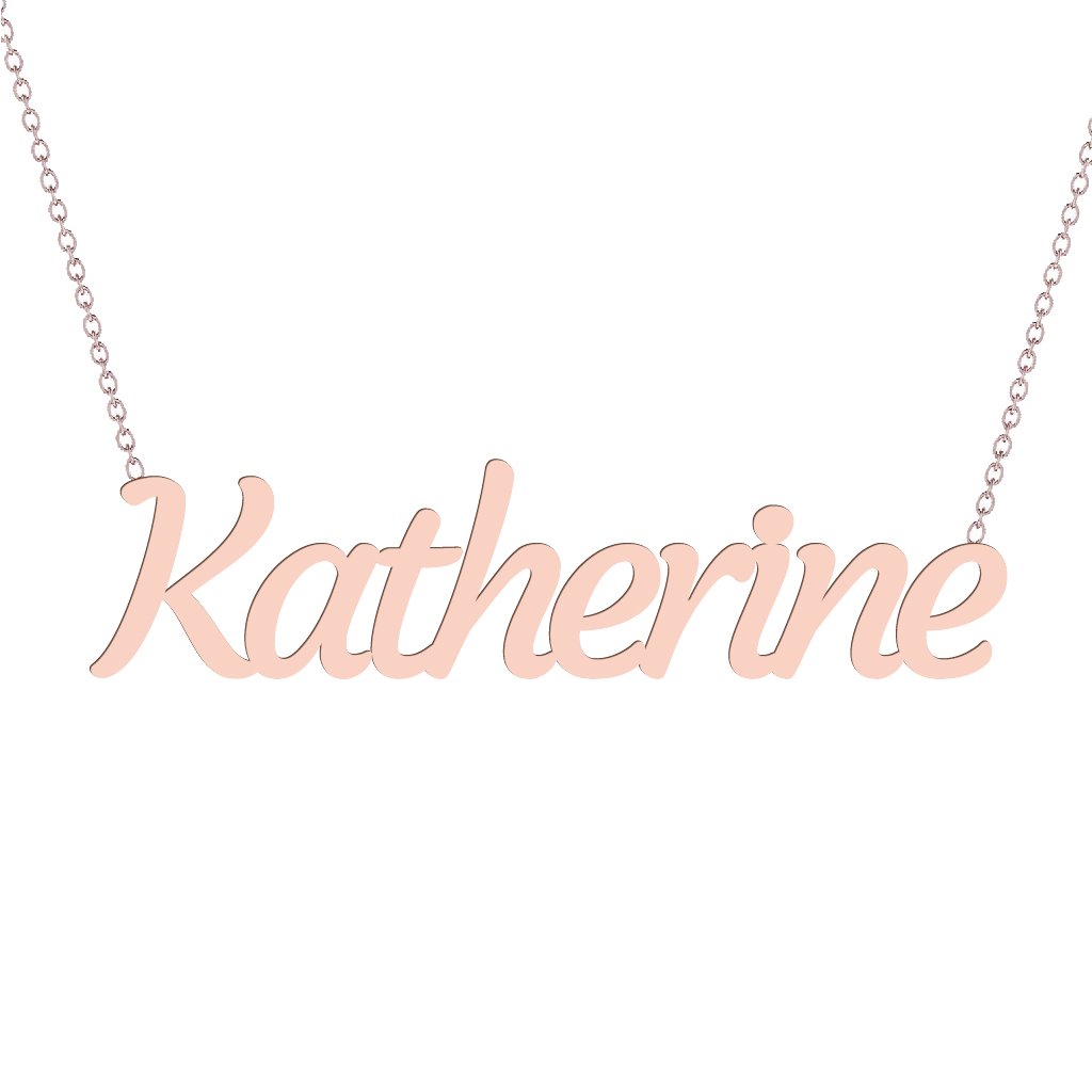 Gold Name Necklace - Katherine