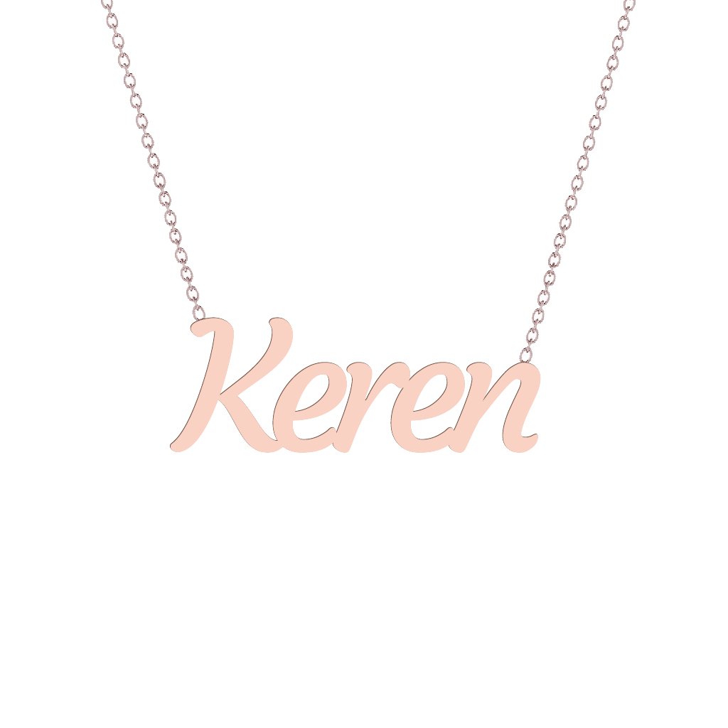 Gold Name Necklace - Keren