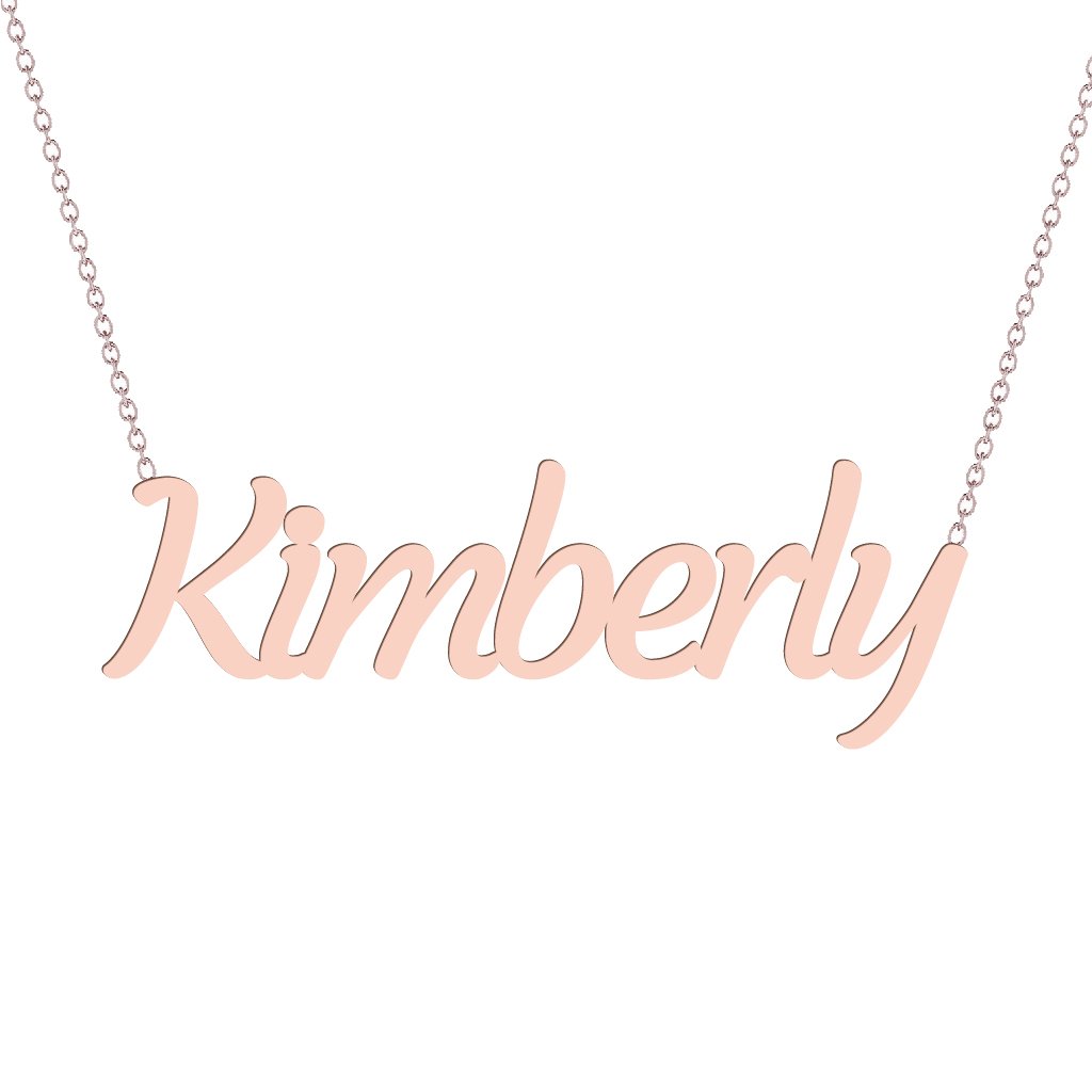 Gold Name Necklace - Kimberly