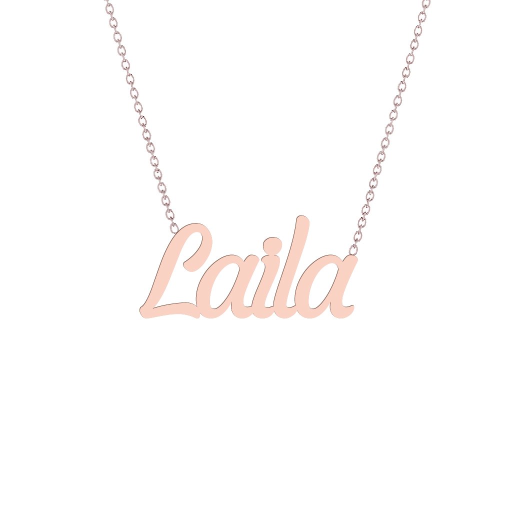 Gold Name Necklace - Laila
