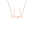 Gold Name Necklace - Lamia - لمياء