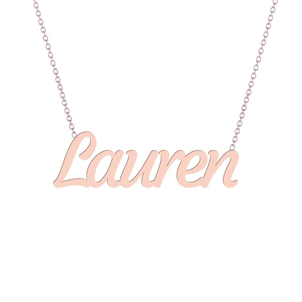 Gold Name Necklace - Lauren