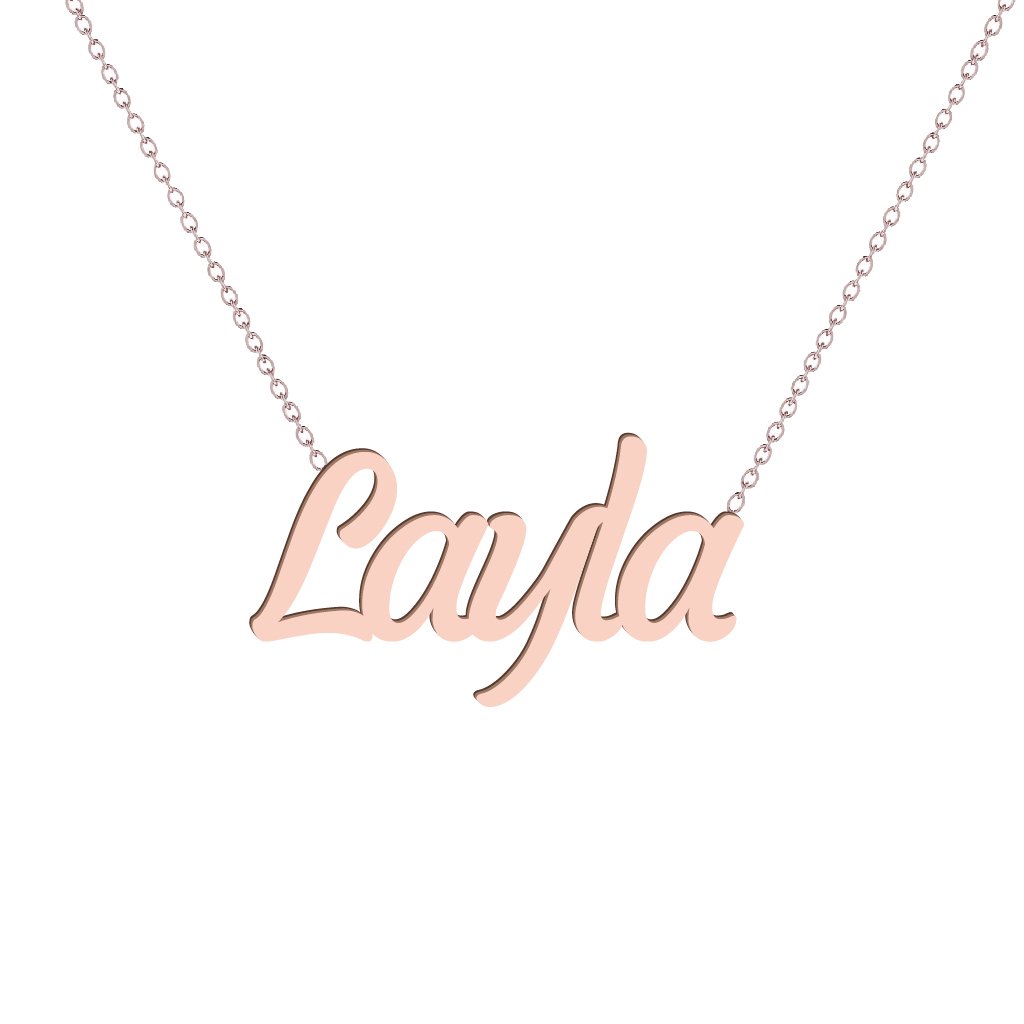 Gold Name Necklace - Layla